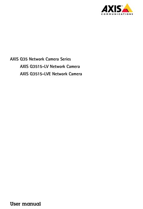 axis q3515 lve manual